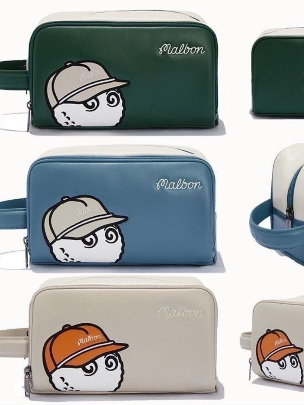 New MALBON Golf Clutch Bag Double Layer Waterproof Portable Handbag Unisex